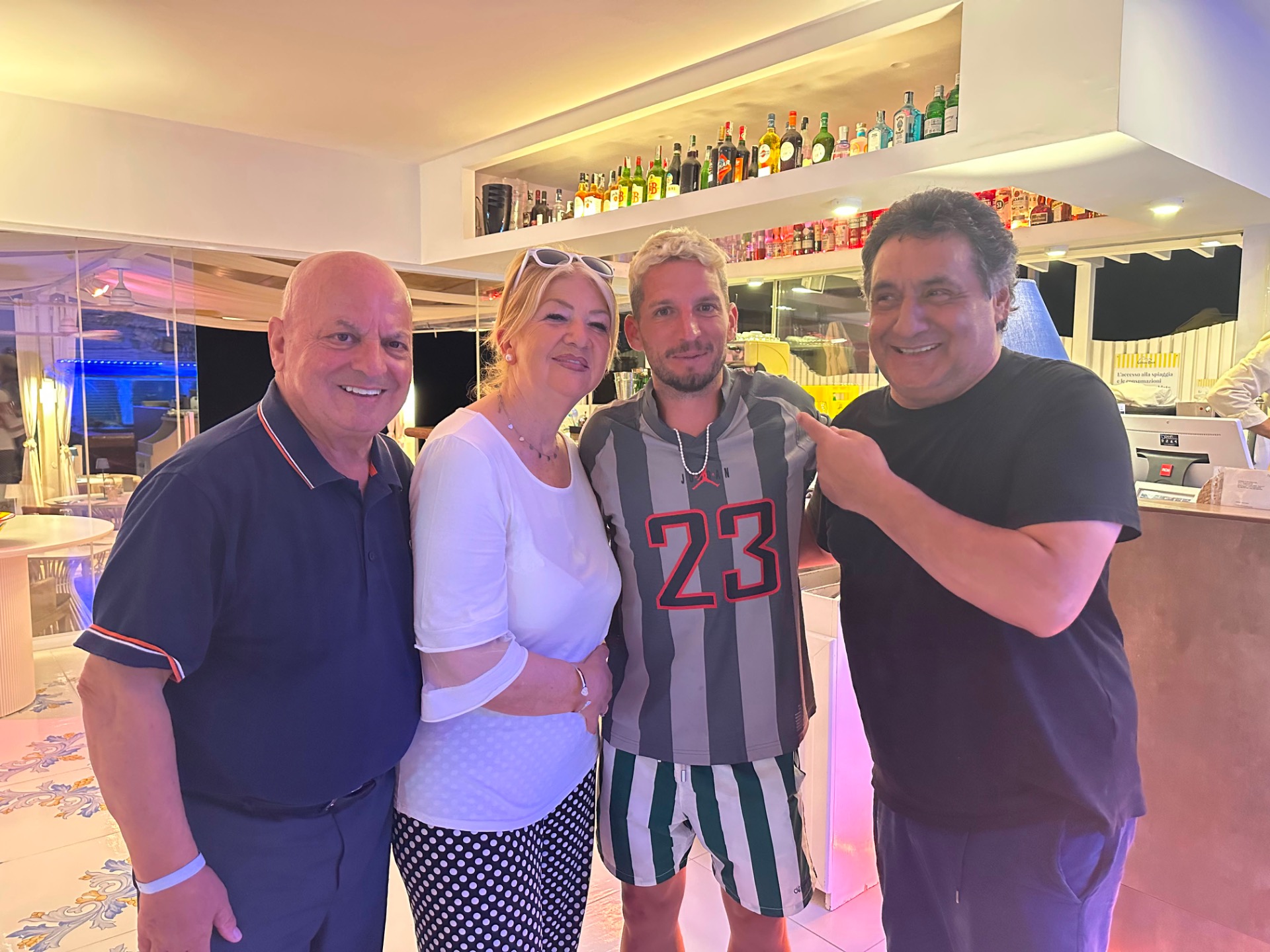 Caliciotti Maurizio e Antonella, Dries Mertens e Gianfranco